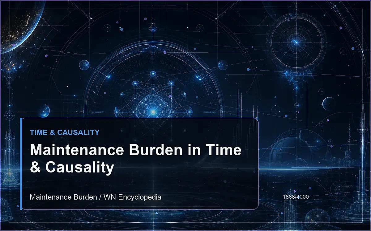 AI-generated encyclopedia reference image for Maintenance Burden in Time & Causality