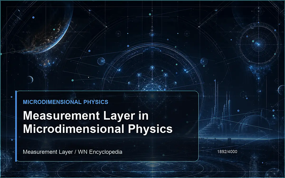 AI-generated encyclopedia reference image for Measurement Layer in Microdimensional Physics