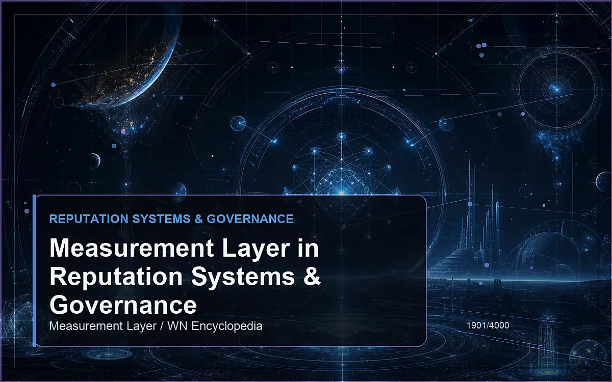 AI-generated encyclopedia reference image for Measurement Layer in Reputation Systems & Governance