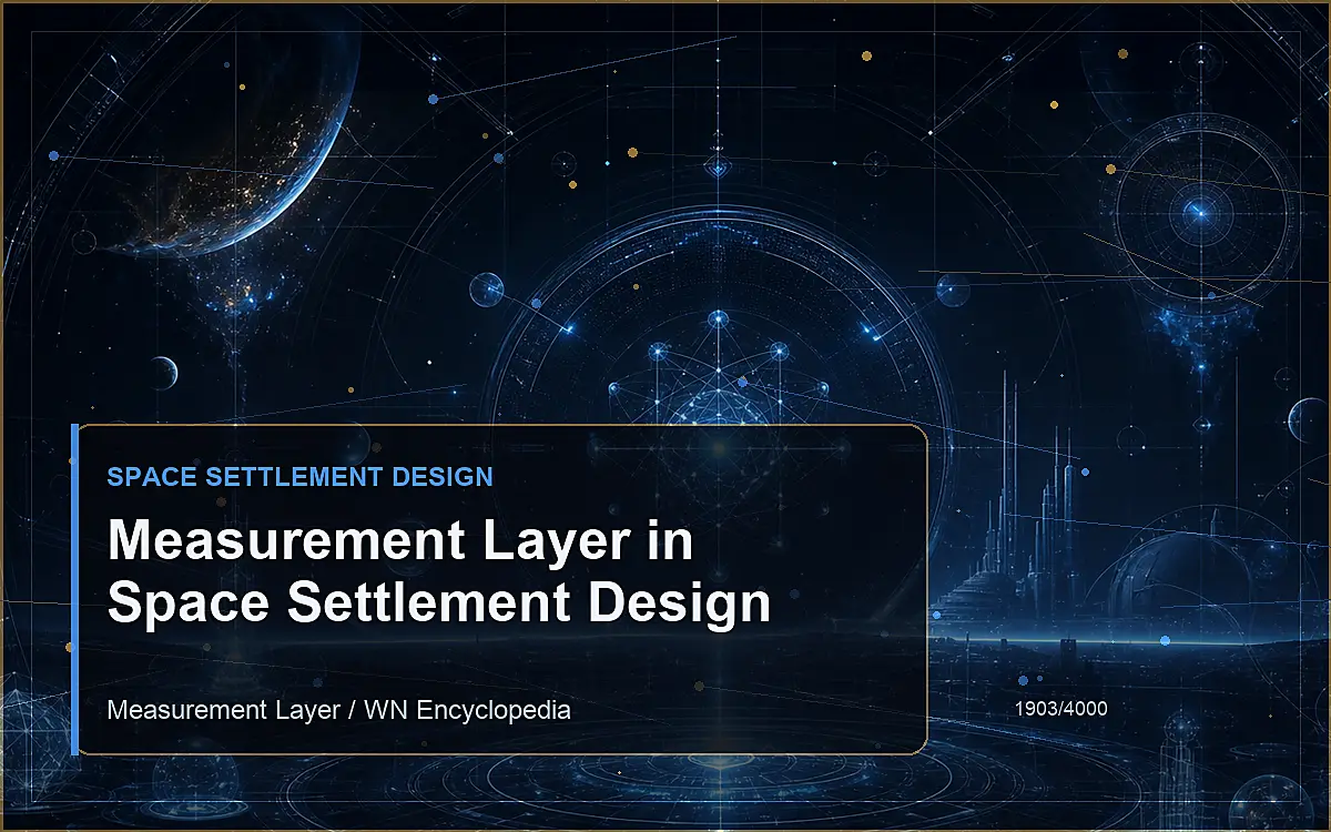 AI-generated encyclopedia reference image for Measurement Layer in Space Settlement Design