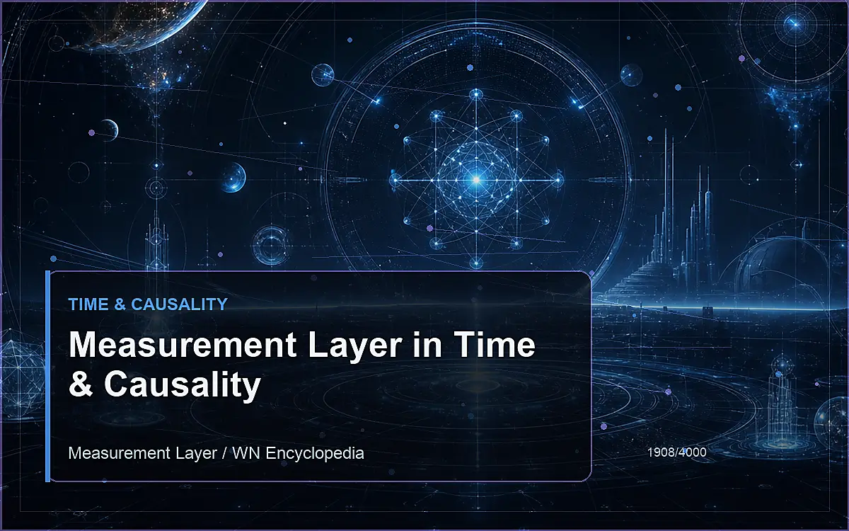 AI-generated encyclopedia reference image for Measurement Layer in Time & Causality