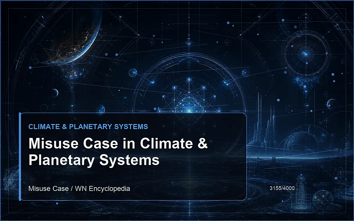 AI-generated encyclopedia reference image for Misuse Case in Climate & Planetary Systems