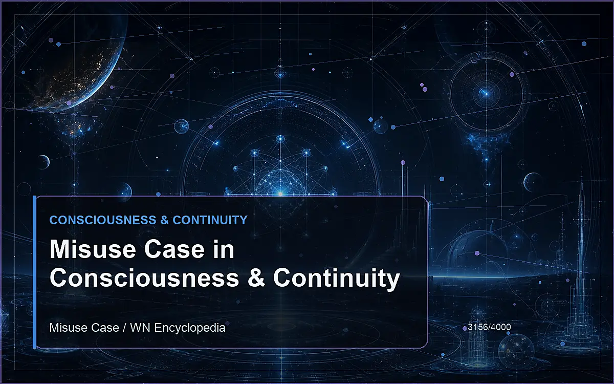 AI-generated encyclopedia reference image for Misuse Case in Consciousness & Continuity