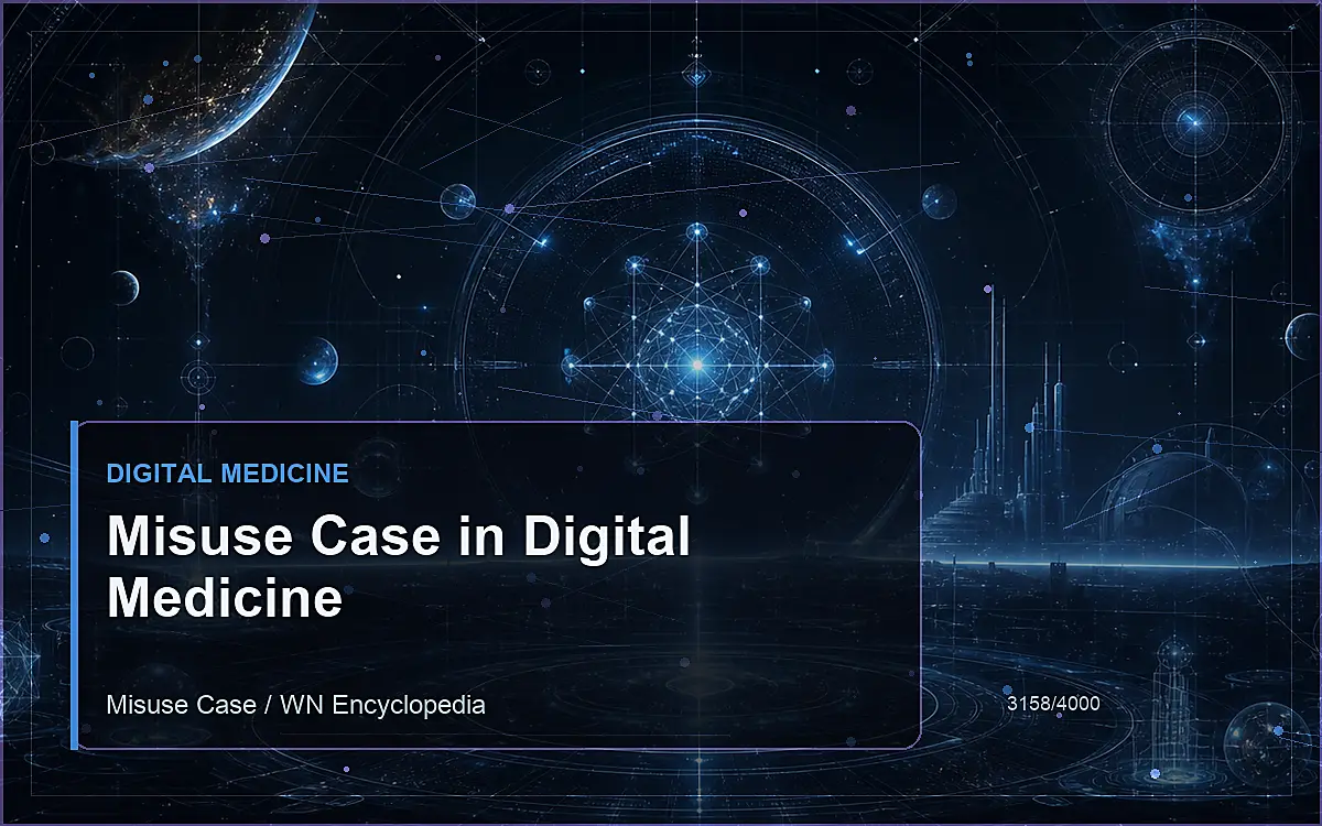 AI-generated encyclopedia reference image for Misuse Case in Digital Medicine