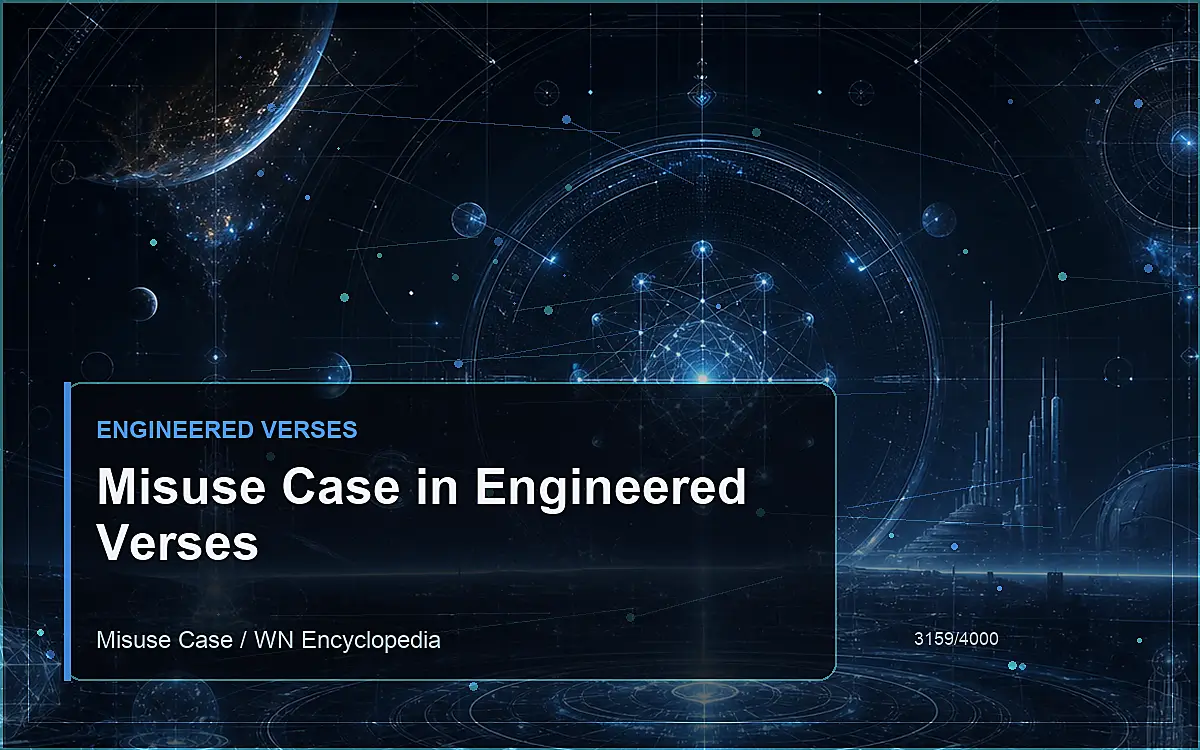 AI-generated encyclopedia reference image for Misuse Case in Engineered Verses