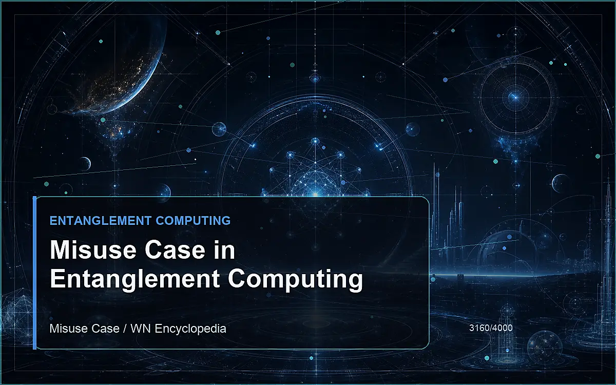 AI-generated encyclopedia reference image for Misuse Case in Entanglement Computing