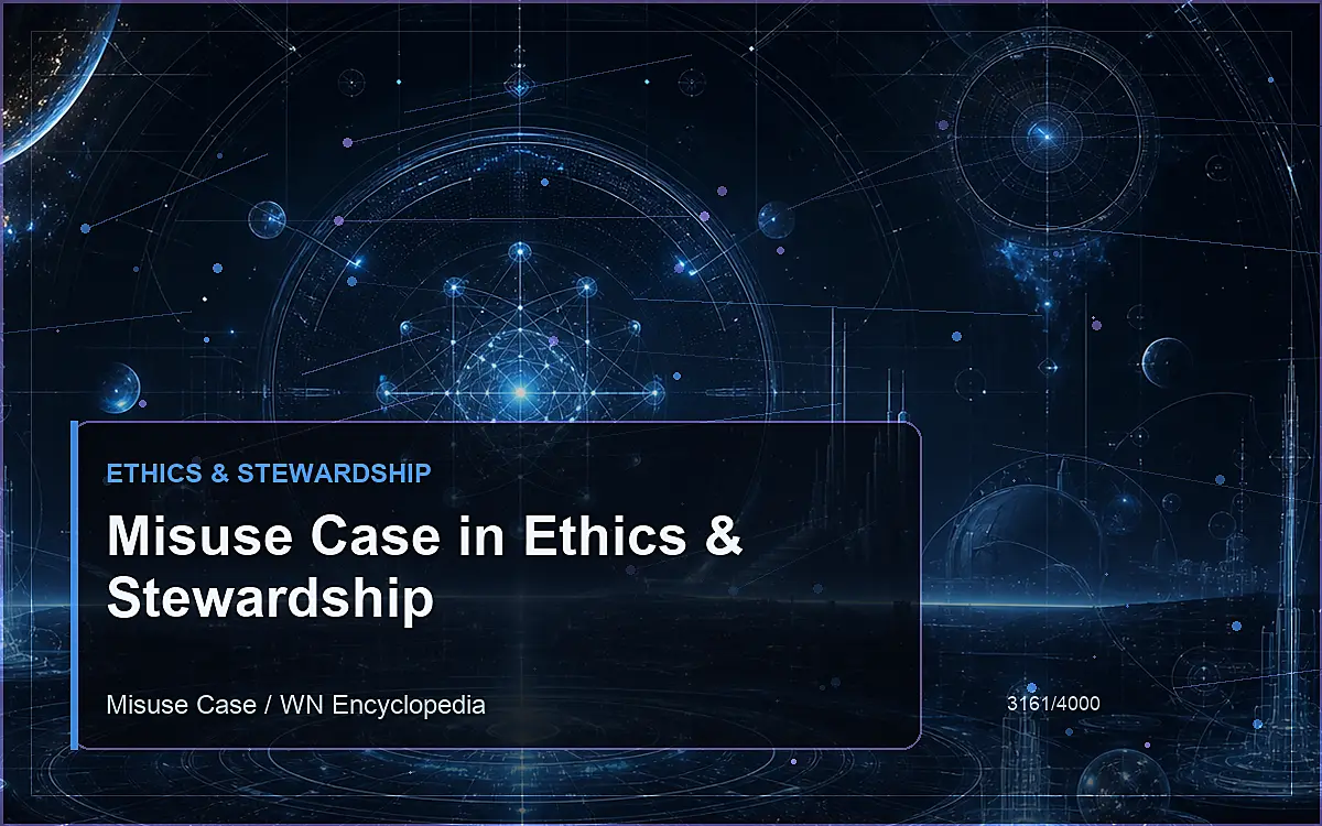 AI-generated encyclopedia reference image for Misuse Case in Ethics & Stewardship