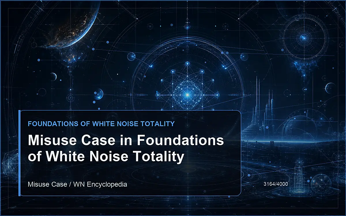 AI-generated encyclopedia reference image for Misuse Case in Foundations of White Noise Totality