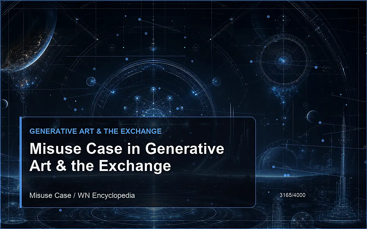 AI-generated encyclopedia reference image for Misuse Case in Generative Art & the Exchange
