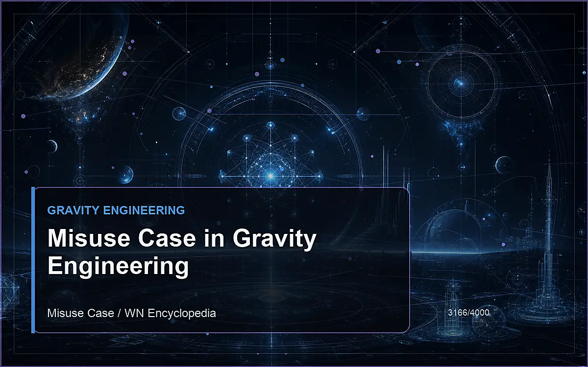 AI-generated encyclopedia reference image for Misuse Case in Gravity Engineering
