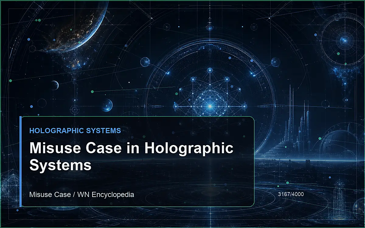 AI-generated encyclopedia reference image for Misuse Case in Holographic Systems