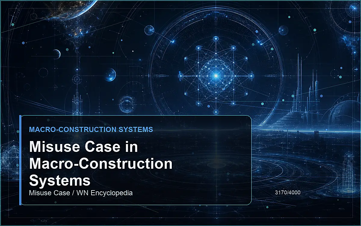 AI-generated encyclopedia reference image for Misuse Case in Macro-Construction Systems
