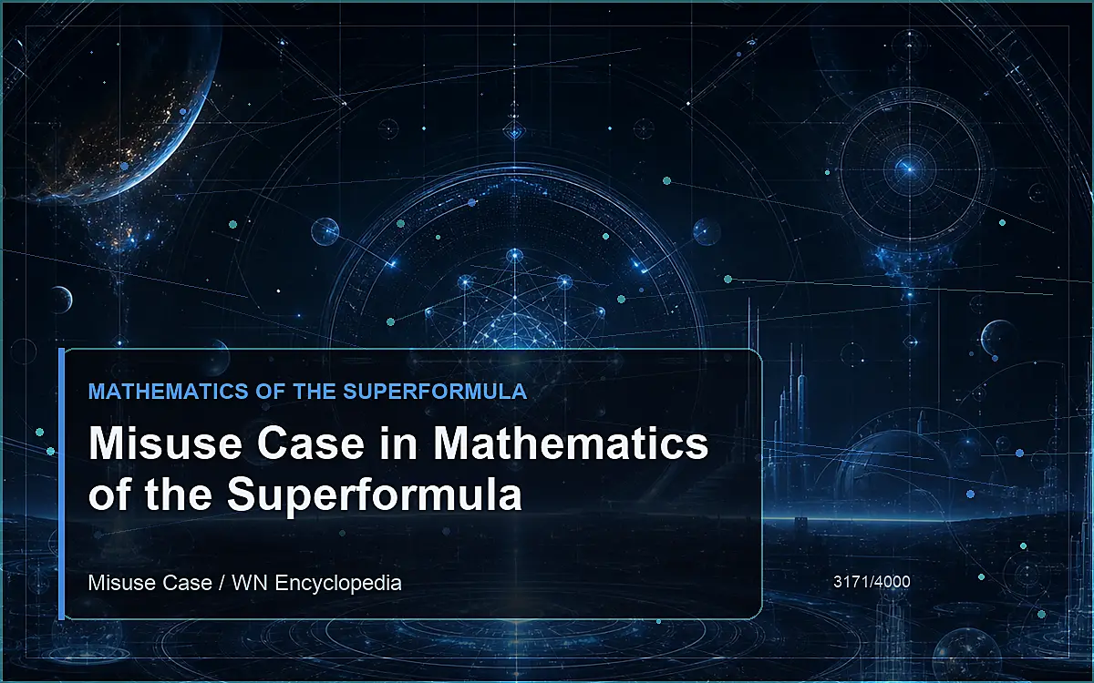 AI-generated encyclopedia reference image for Misuse Case in Mathematics of the Superformula
