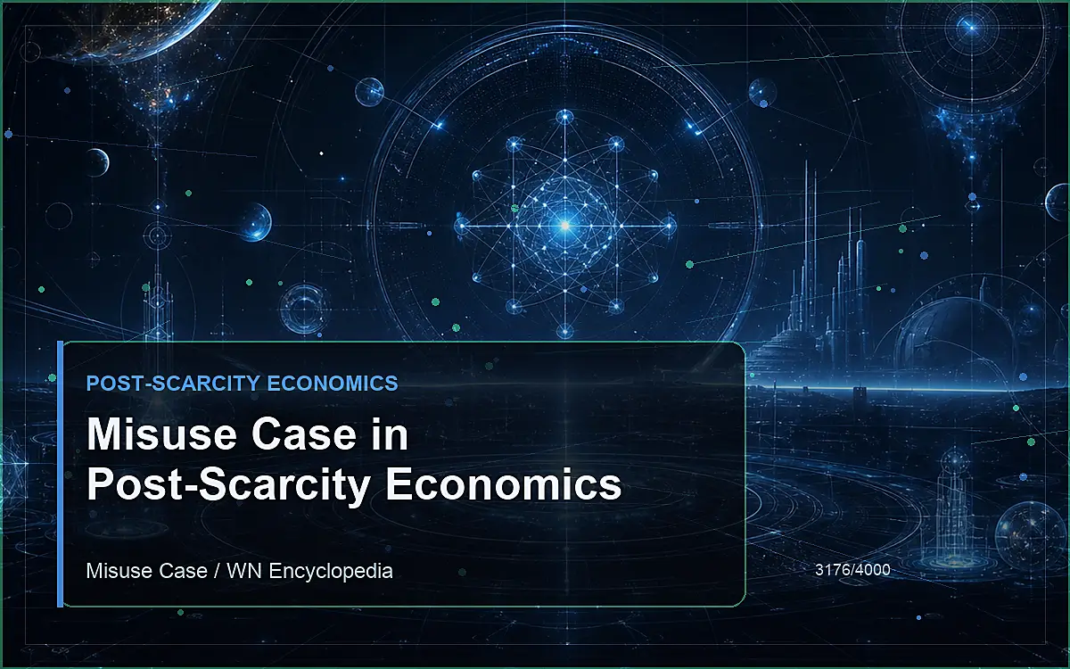 AI-generated encyclopedia reference image for Misuse Case in Post-Scarcity Economics