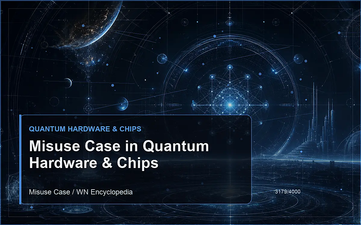 AI-generated encyclopedia reference image for Misuse Case in Quantum Hardware & Chips