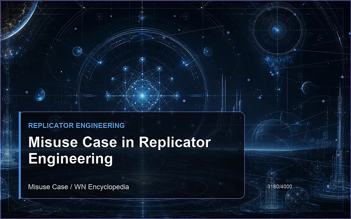 AI-generated encyclopedia reference image for Misuse Case in Replicator Engineering