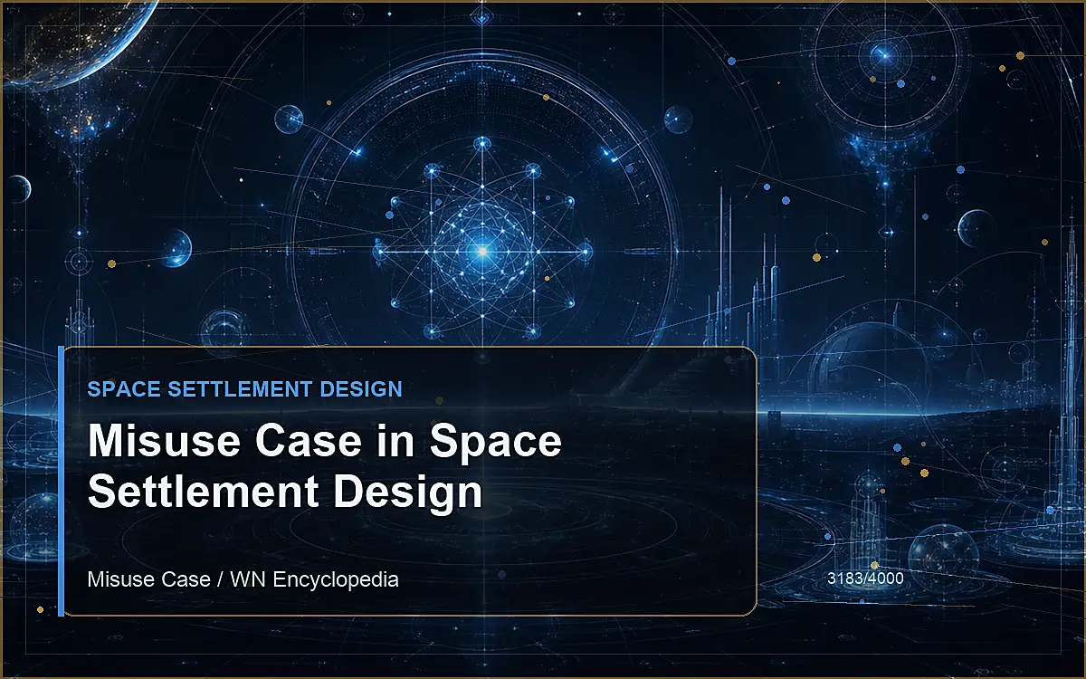 AI-generated encyclopedia reference image for Misuse Case in Space Settlement Design