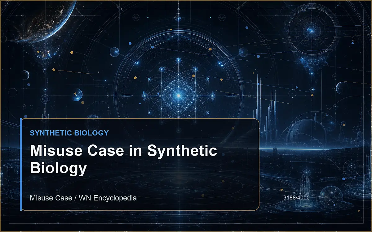 AI-generated encyclopedia reference image for Misuse Case in Synthetic Biology