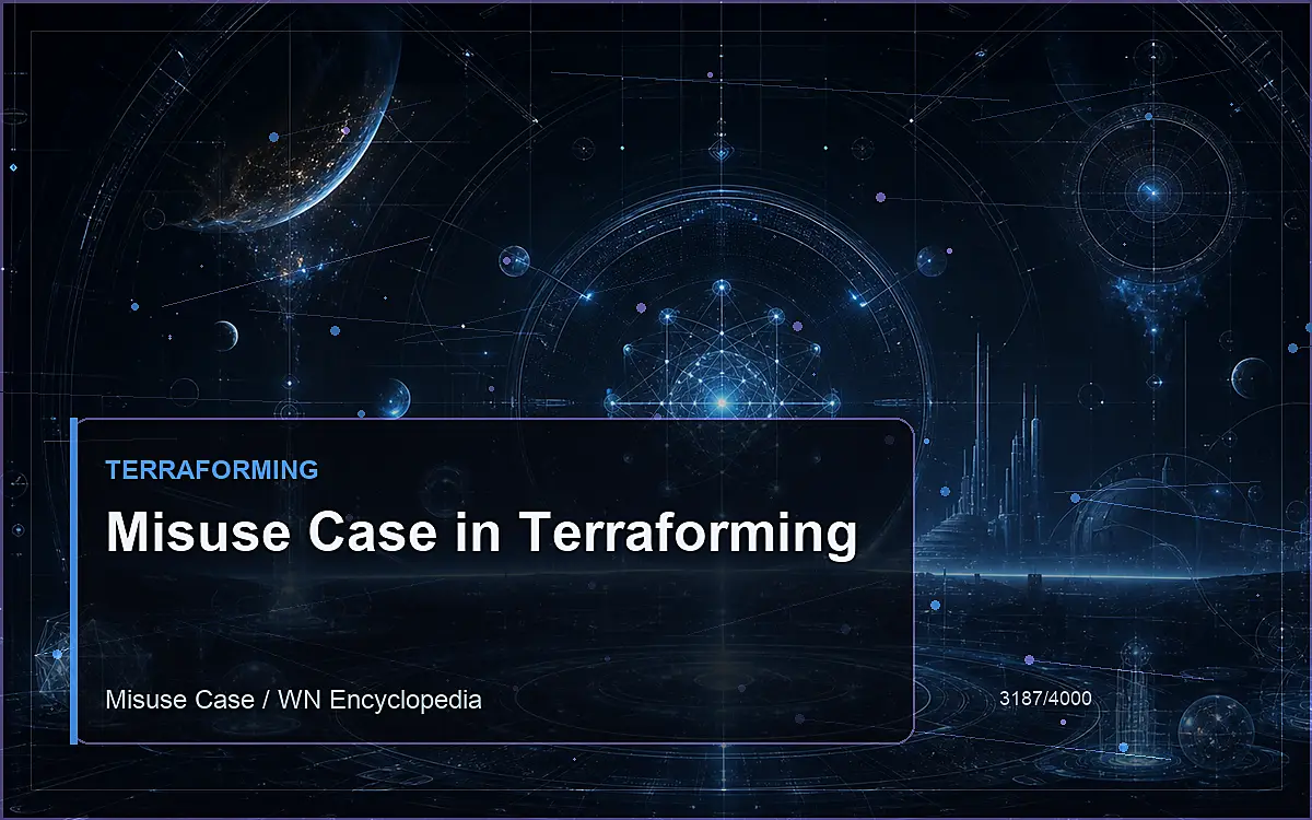 AI-generated encyclopedia reference image for Misuse Case in Terraforming