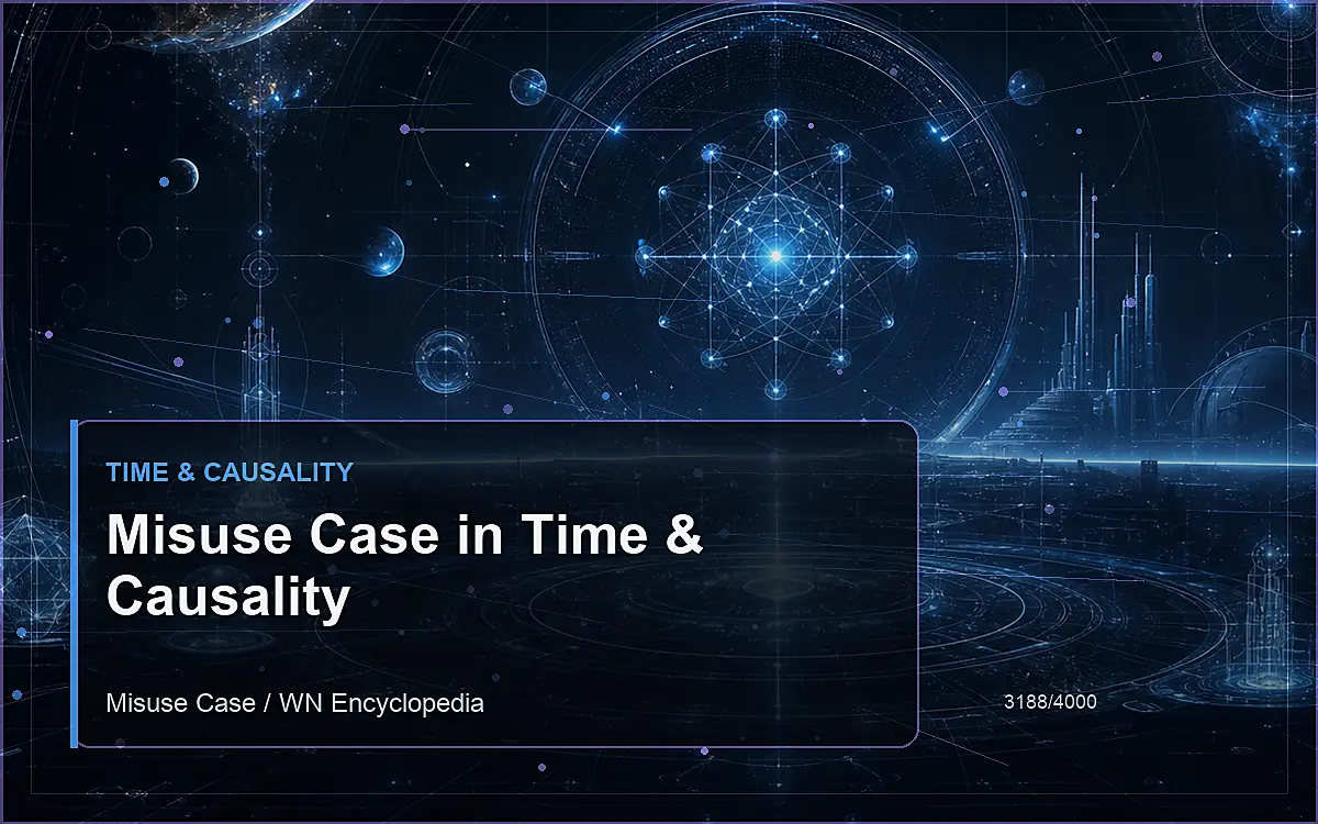 AI-generated encyclopedia reference image for Misuse Case in Time & Causality