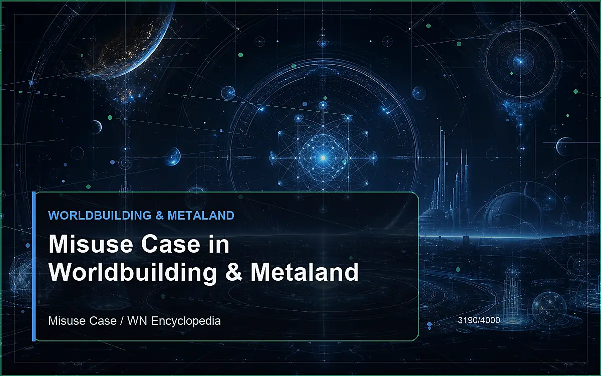AI-generated encyclopedia reference image for Misuse Case in Worldbuilding & Metaland