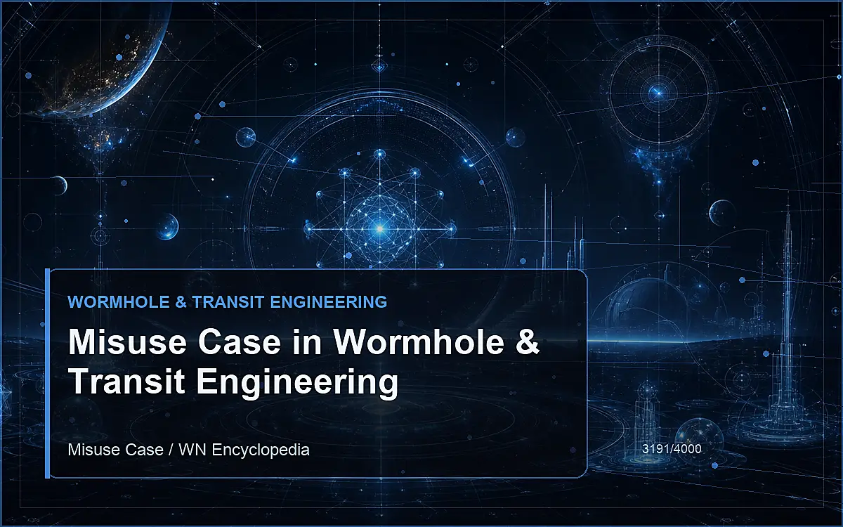 AI-generated encyclopedia reference image for Misuse Case in Wormhole & Transit Engineering