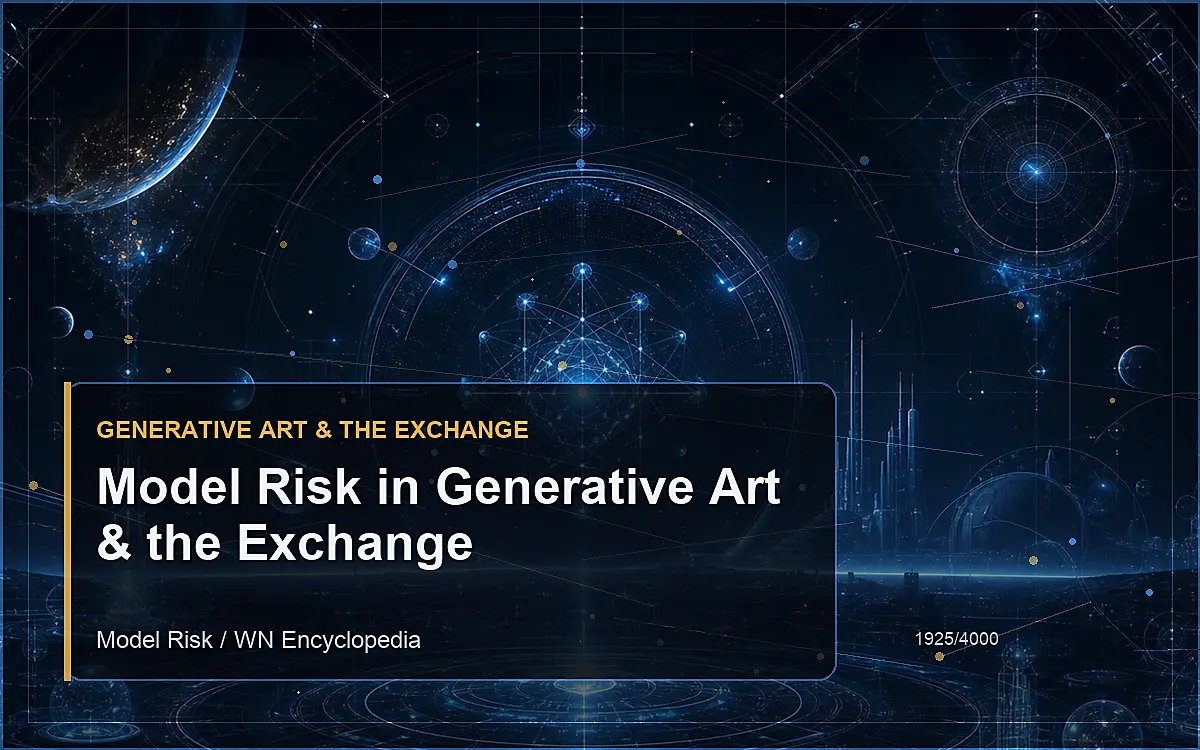 AI-generated encyclopedia reference image for Model Risk in Generative Art & the Exchange