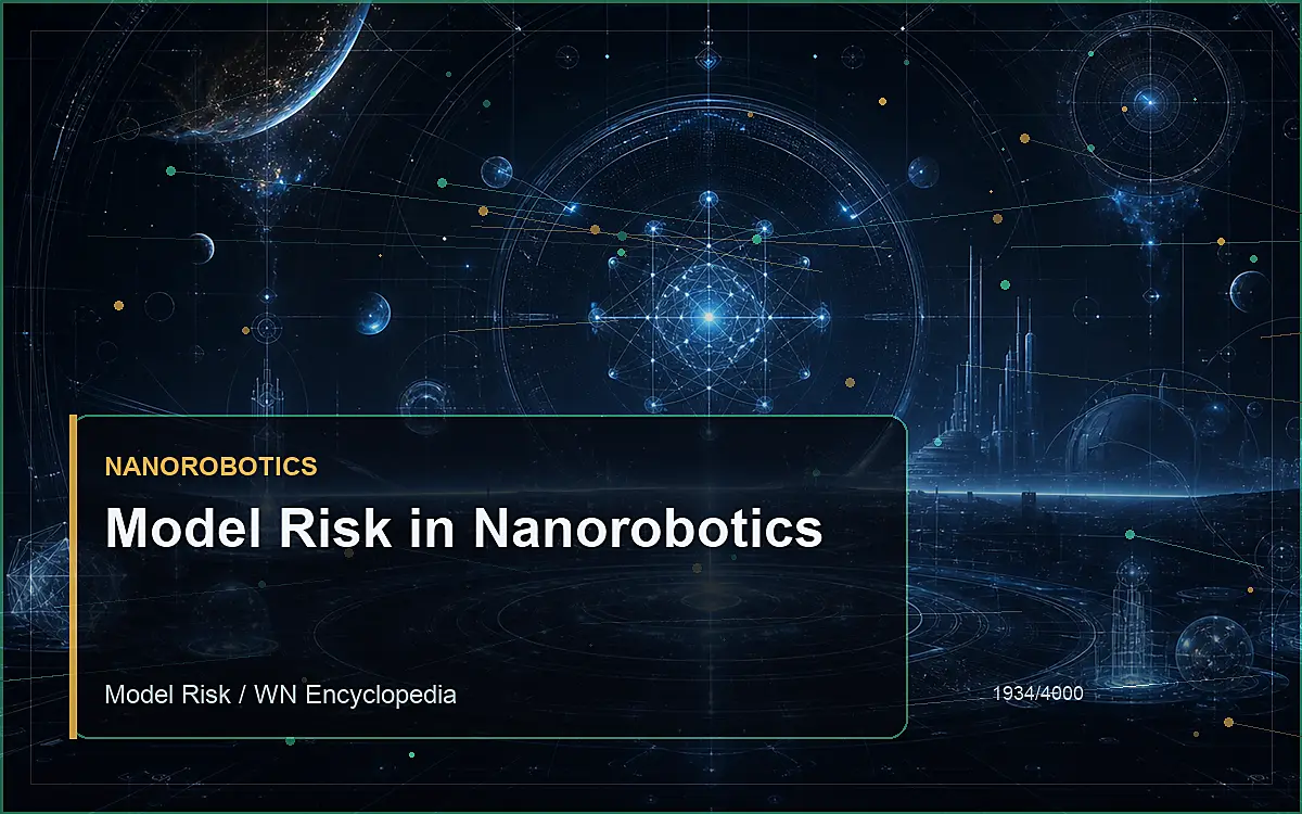 AI-generated encyclopedia reference image for Model Risk in Nanorobotics