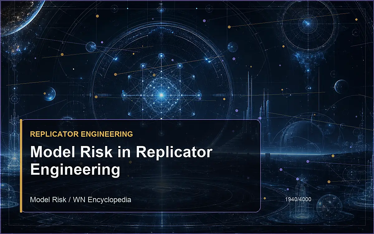 AI-generated encyclopedia reference image for Model Risk in Replicator Engineering
