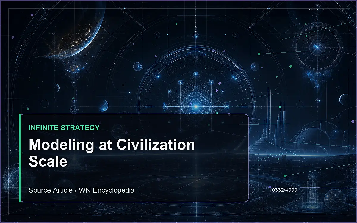 AI-generated encyclopedia reference image for Modeling at Civilization Scale