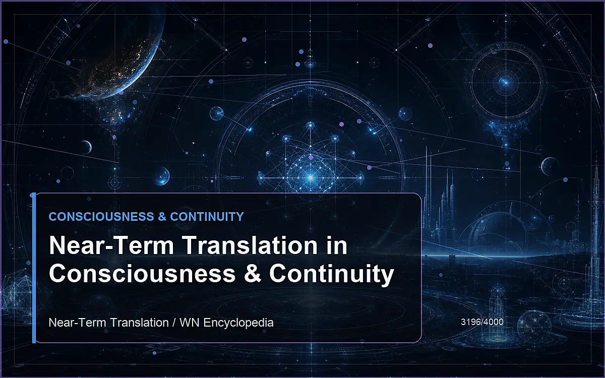 AI-generated encyclopedia reference image for Near-Term Translation in Consciousness & Continuity