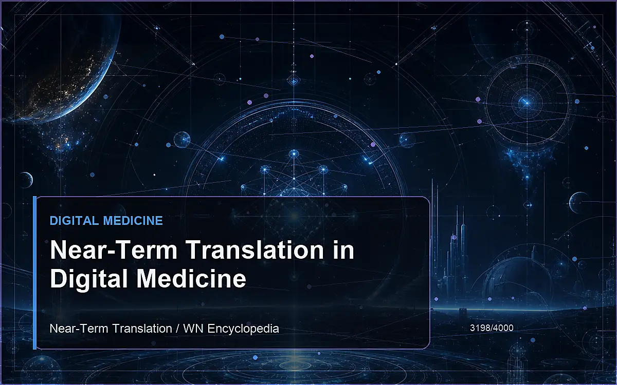 AI-generated encyclopedia reference image for Near-Term Translation in Digital Medicine