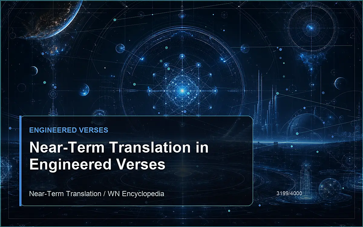 AI-generated encyclopedia reference image for Near-Term Translation in Engineered Verses