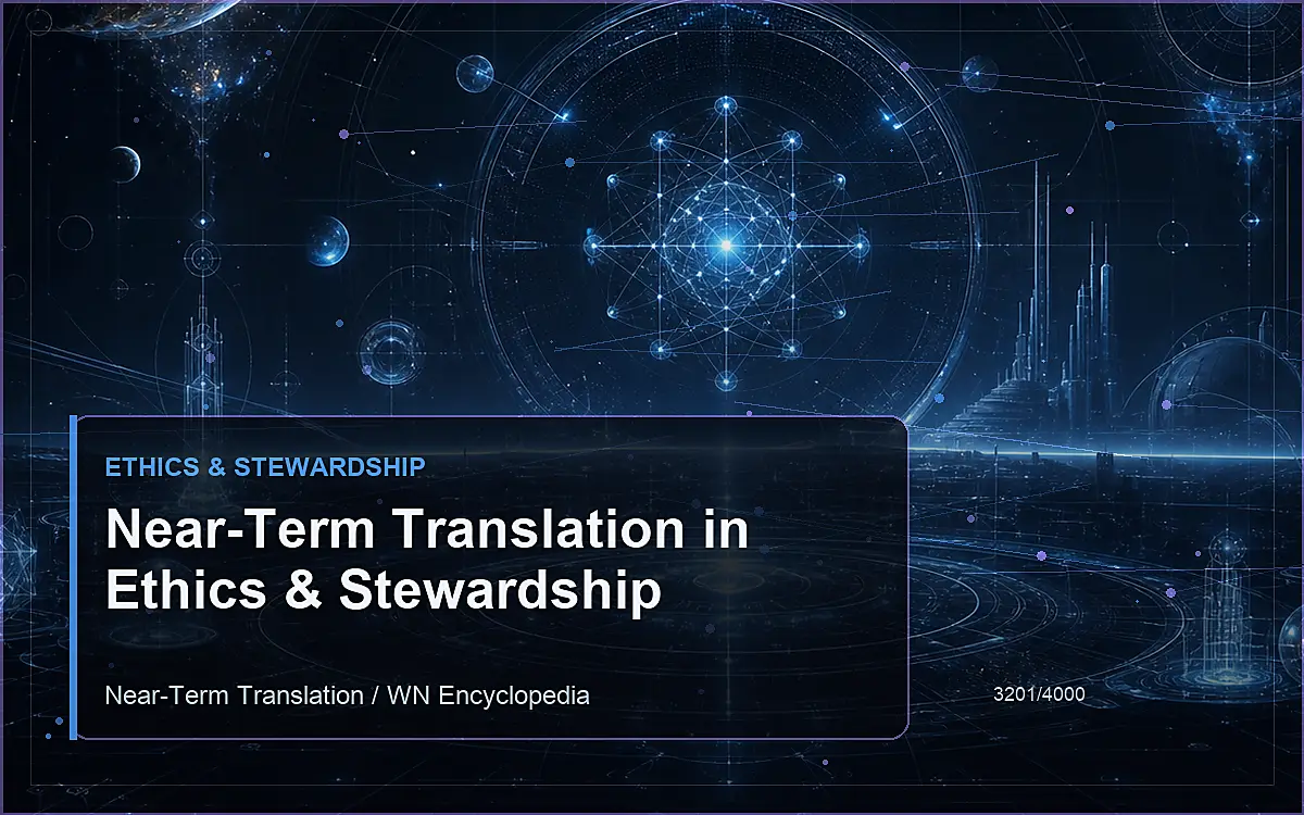 AI-generated encyclopedia reference image for Near-Term Translation in Ethics & Stewardship