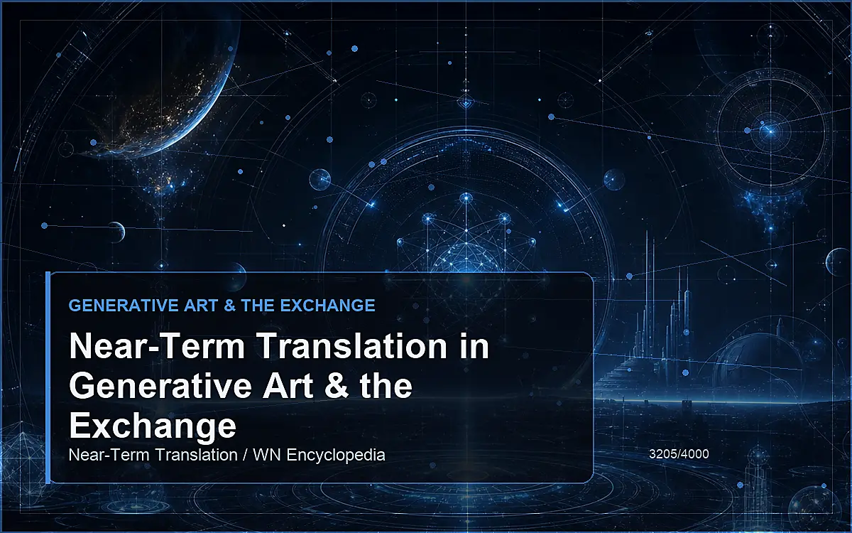 AI-generated encyclopedia reference image for Near-Term Translation in Generative Art & the Exchange