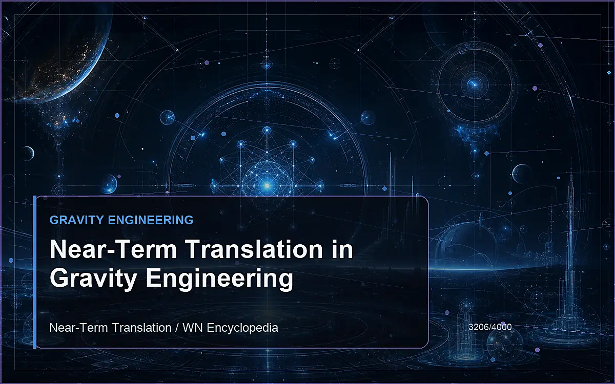 AI-generated encyclopedia reference image for Near-Term Translation in Gravity Engineering