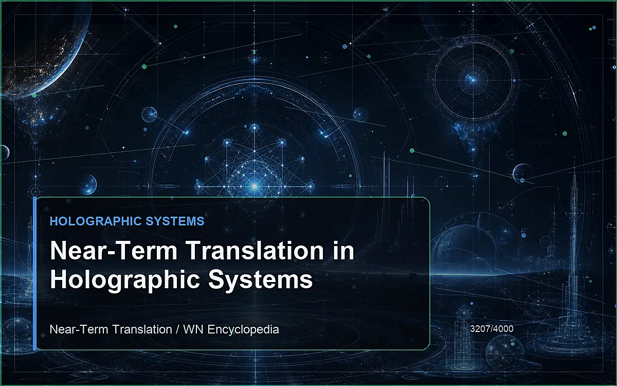 AI-generated encyclopedia reference image for Near-Term Translation in Holographic Systems