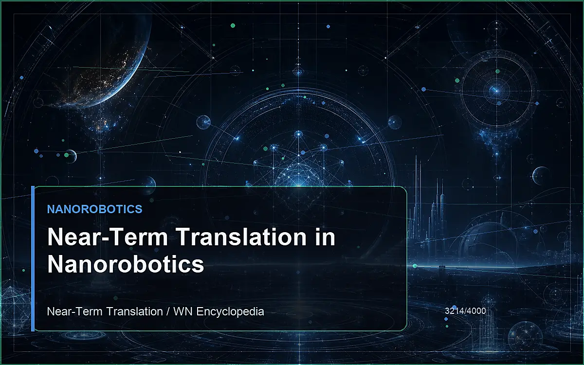 AI-generated encyclopedia reference image for Near-Term Translation in Nanorobotics