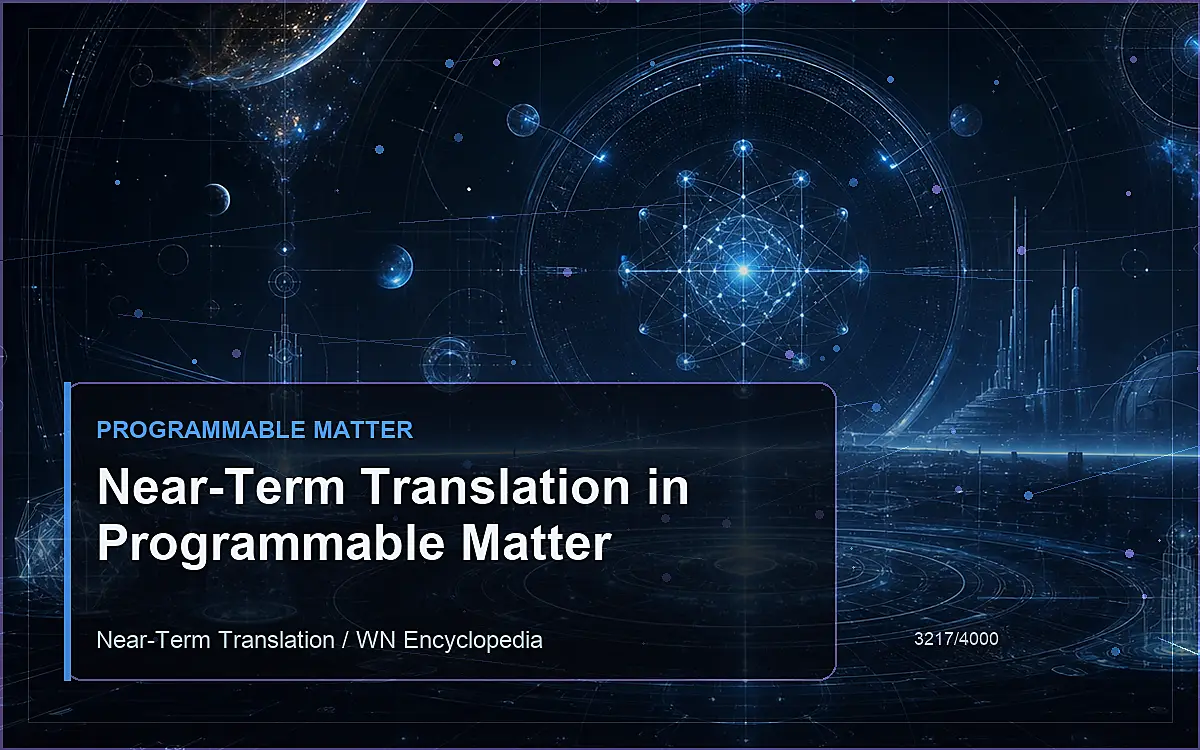 AI-generated encyclopedia reference image for Near-Term Translation in Programmable Matter
