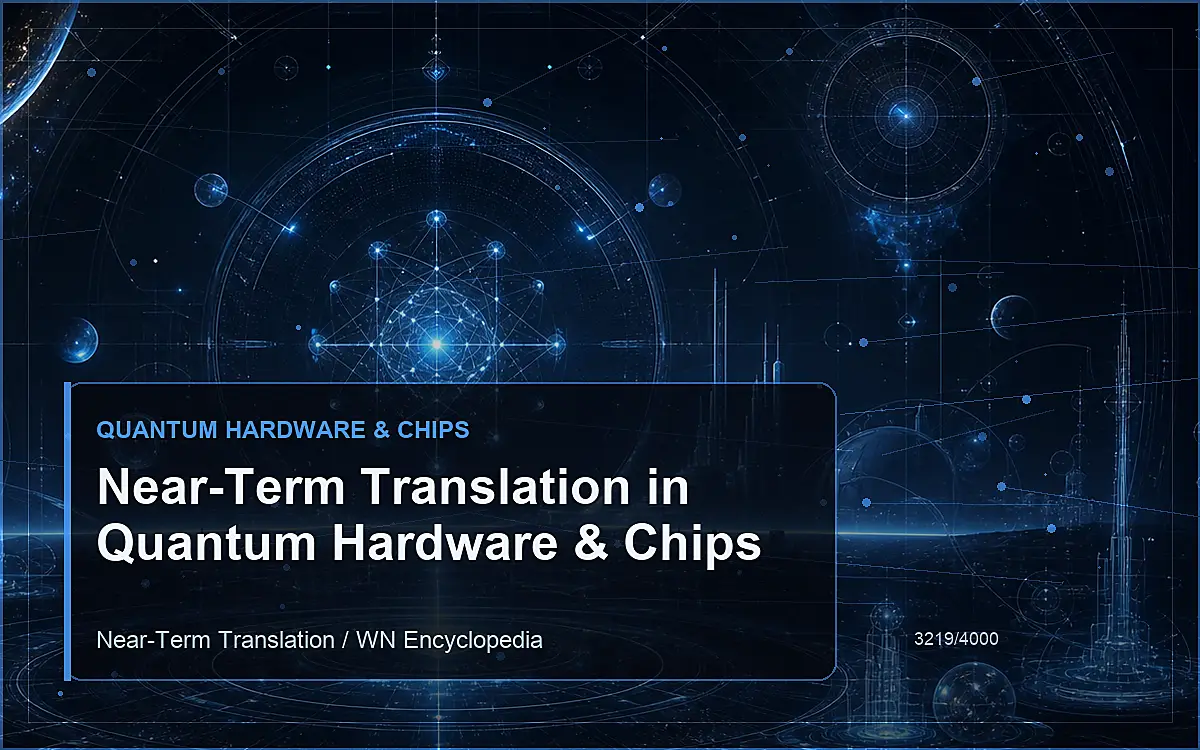 AI-generated encyclopedia reference image for Near-Term Translation in Quantum Hardware & Chips