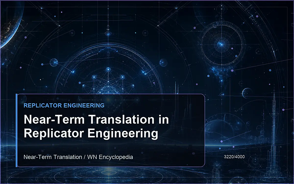 AI-generated encyclopedia reference image for Near-Term Translation in Replicator Engineering