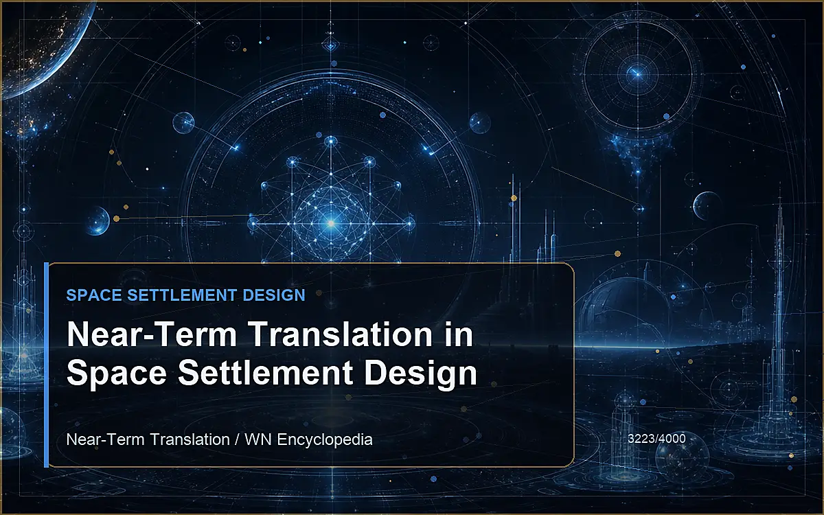 AI-generated encyclopedia reference image for Near-Term Translation in Space Settlement Design