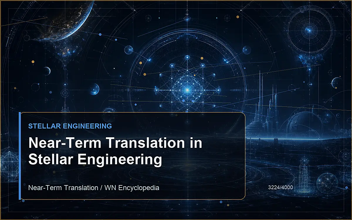 AI-generated encyclopedia reference image for Near-Term Translation in Stellar Engineering