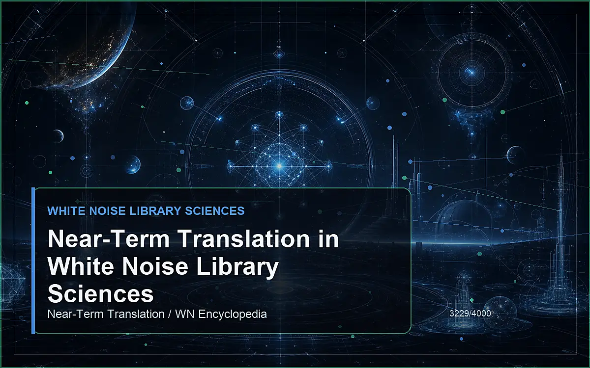 AI-generated encyclopedia reference image for Near-Term Translation in White Noise Library Sciences