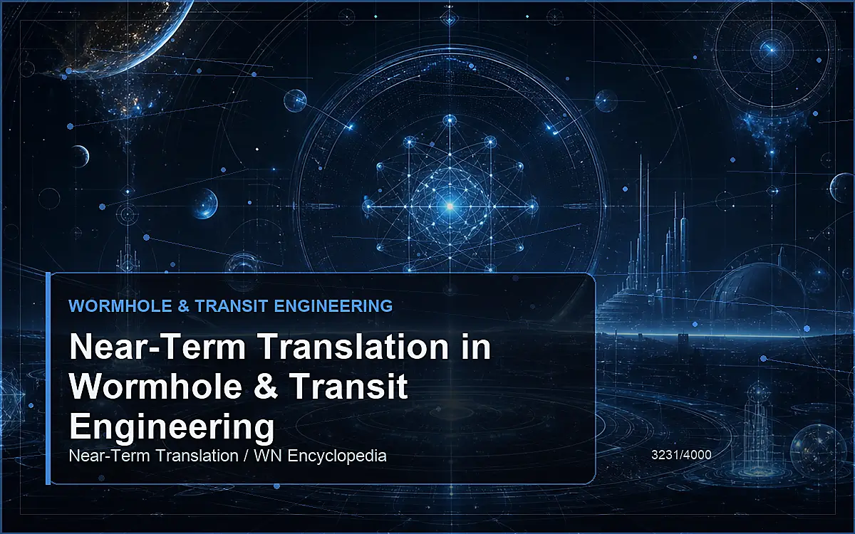 AI-generated encyclopedia reference image for Near-Term Translation in Wormhole & Transit Engineering