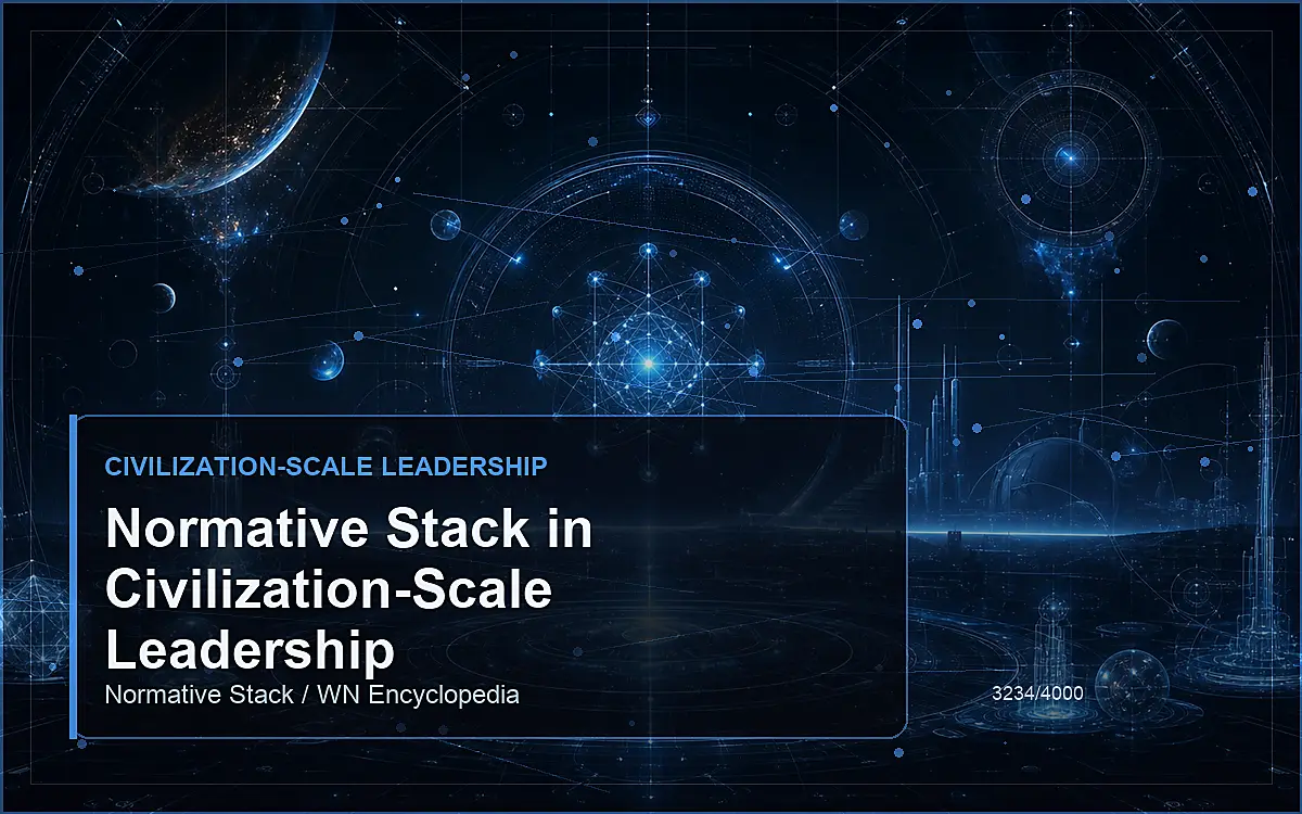 AI-generated encyclopedia reference image for Normative Stack in Civilization-Scale Leadership