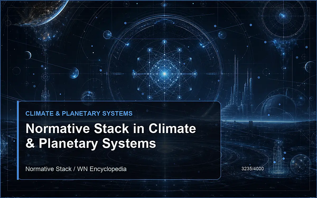AI-generated encyclopedia reference image for Normative Stack in Climate & Planetary Systems