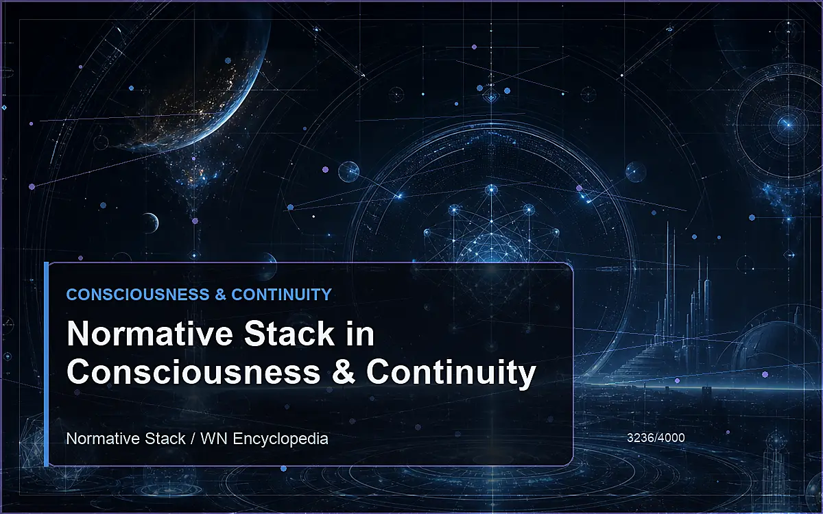 AI-generated encyclopedia reference image for Normative Stack in Consciousness & Continuity
