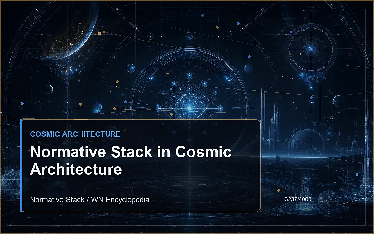 AI-generated encyclopedia reference image for Normative Stack in Cosmic Architecture