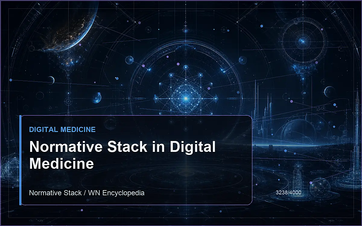 AI-generated encyclopedia reference image for Normative Stack in Digital Medicine
